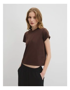 Australian Cotton Baby T-shirt in Cocoa
