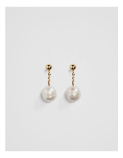 Mia Mini Pearl Drop in Gold