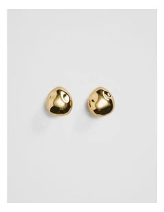 Kora Molten Stud in Gold