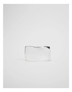 Kora Molten Cuff in Silver