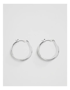 Kora Statement Hoop in Silver