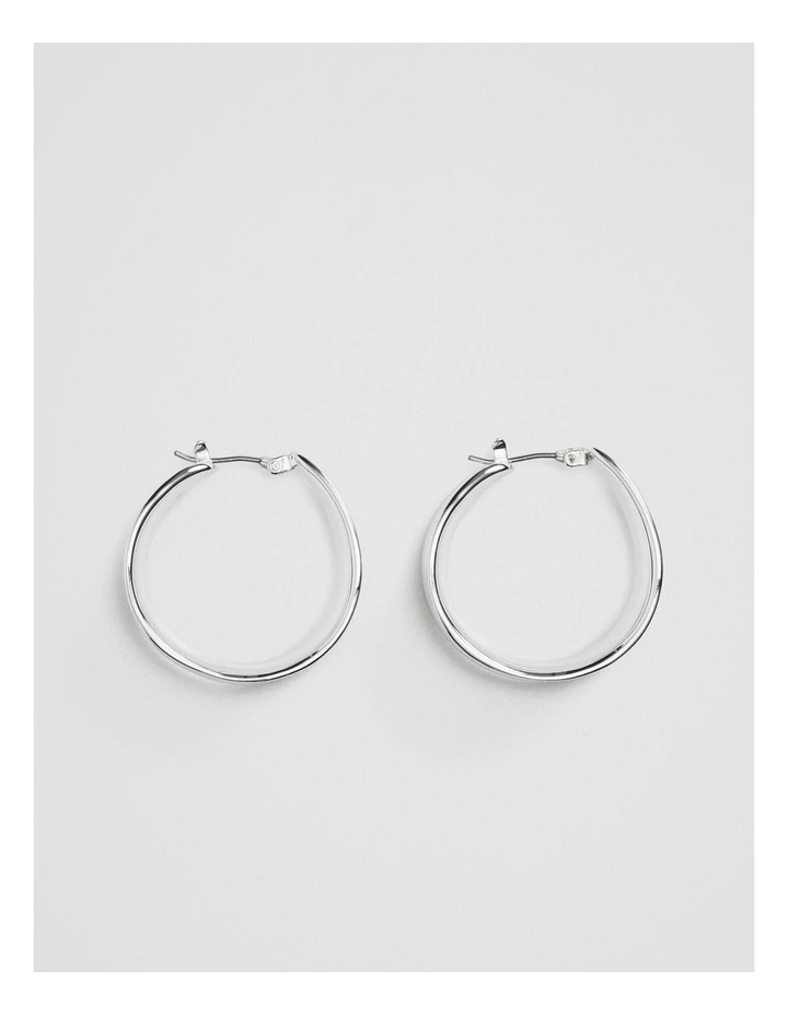 Kora Statement Hoop in Silver image 1