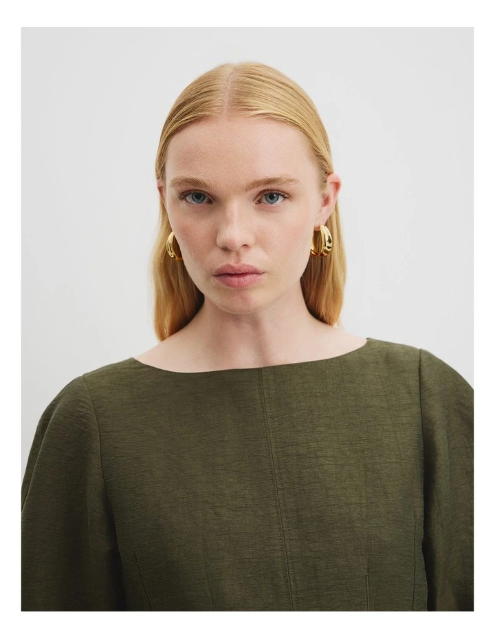 Kora Statement Hoop in Gold image 2