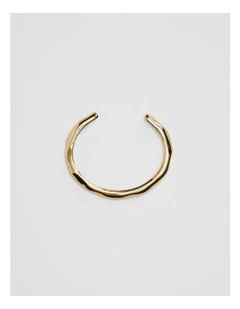 Kora Thin Molten Cuff in Gold