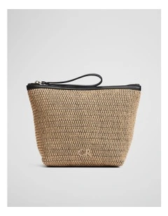 Scarlett Tri Cosmetic Case in Beige