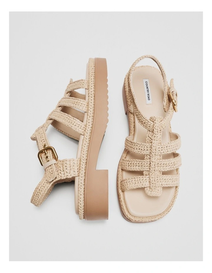 Kasey Woven Sandal in Natural image 3
