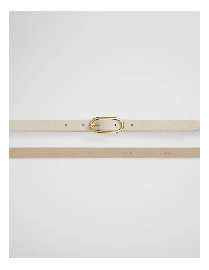 Zuri Belt in Oat Milk image 3