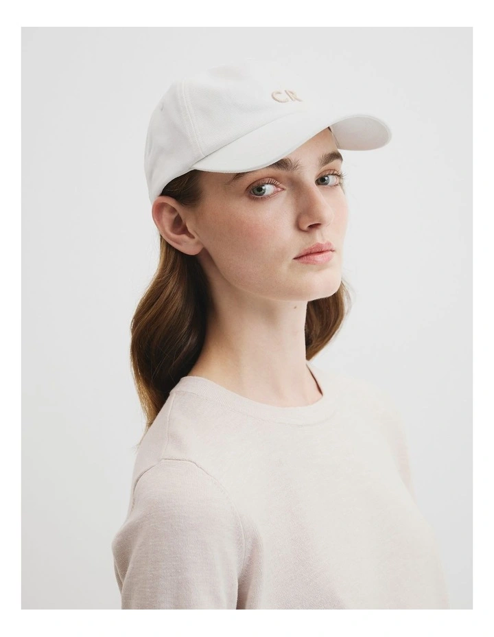 Cr Logo Cap in White image 2