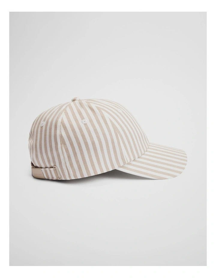 Cr Logo Cap in Sand Stripe image 3