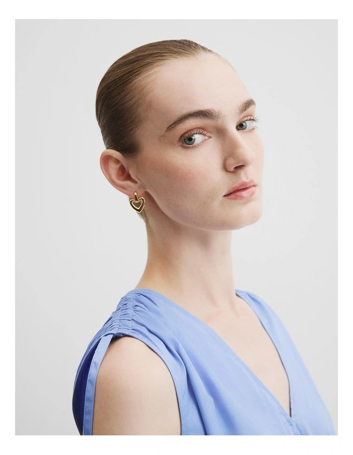 Harper Drop Earring in Gold image 2