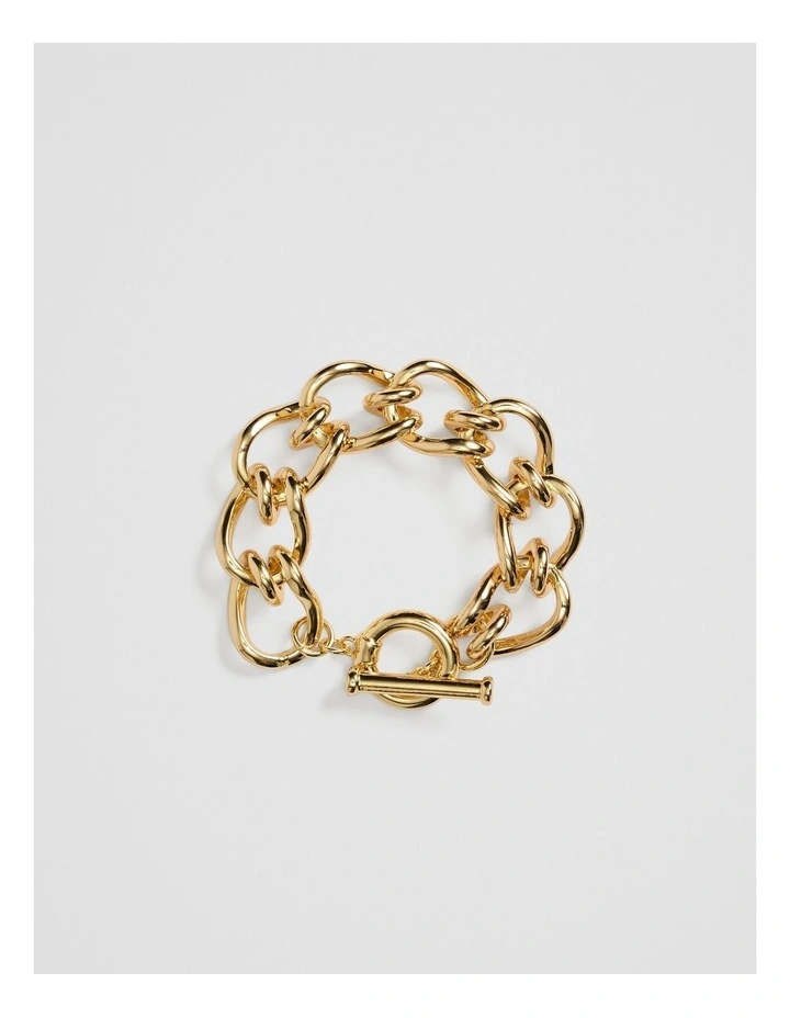 Freya Chain Bracelet in Gold image 3