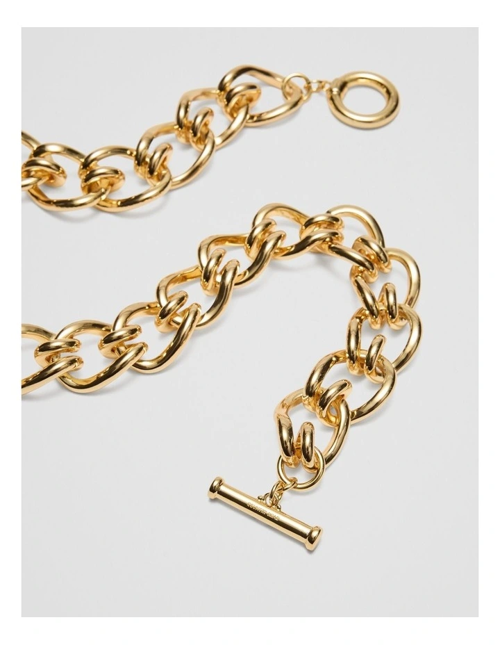 Freya Chain Necklace in Gold image 3