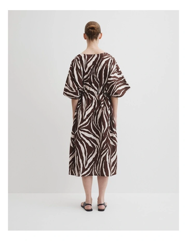 Cotton Voile Kaftan in Cocoa image 2