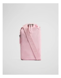 Recycled Polyester Drink Bottle Crossbody Bag in Dawn Pink