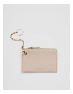 Coin Purse Keyring in Sand