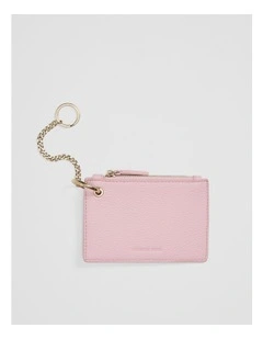 Coin Purse Keyring in Dawn Pink