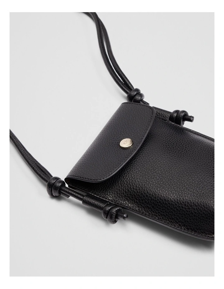 Claudia Phone Pouch in Black image 5