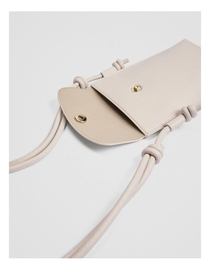 Claudia Phone Pouch in Crema image 4