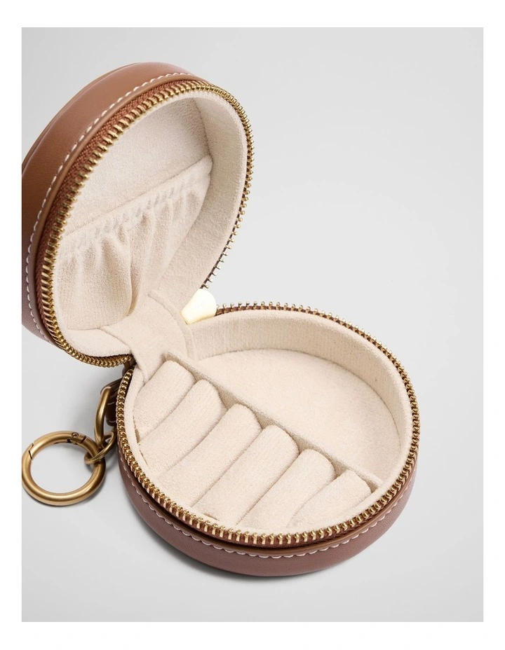 Mini Jewellery Case in Tan image 2