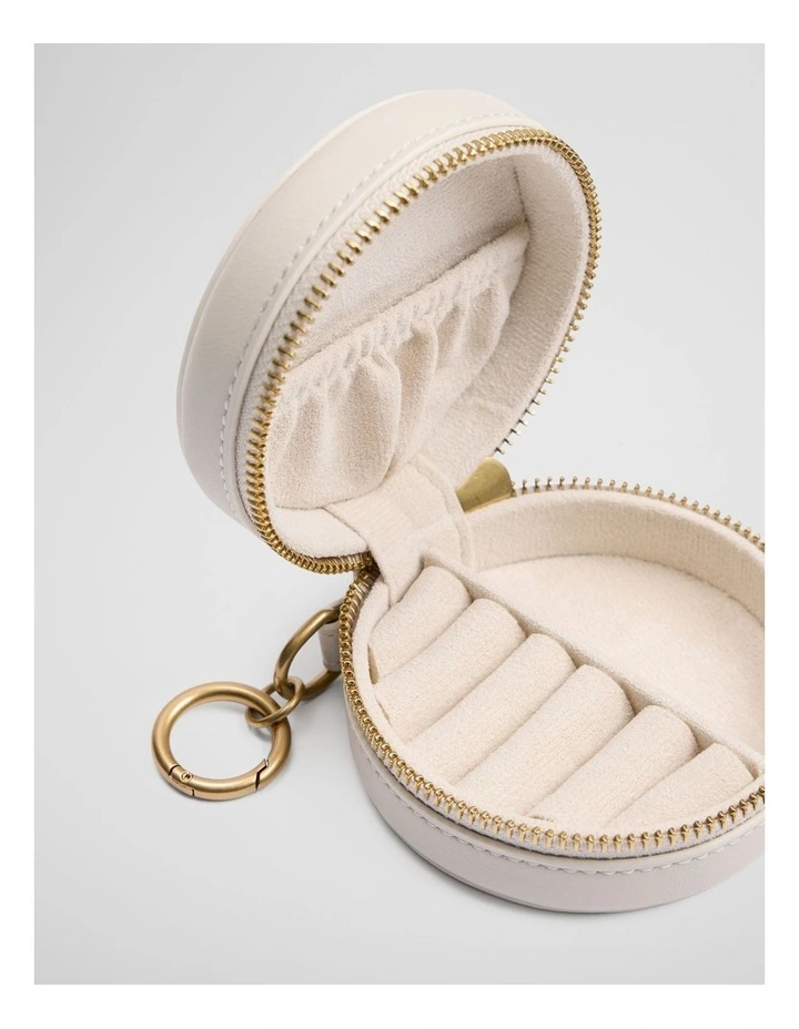 Mini Jewellery Case in Crema image 2