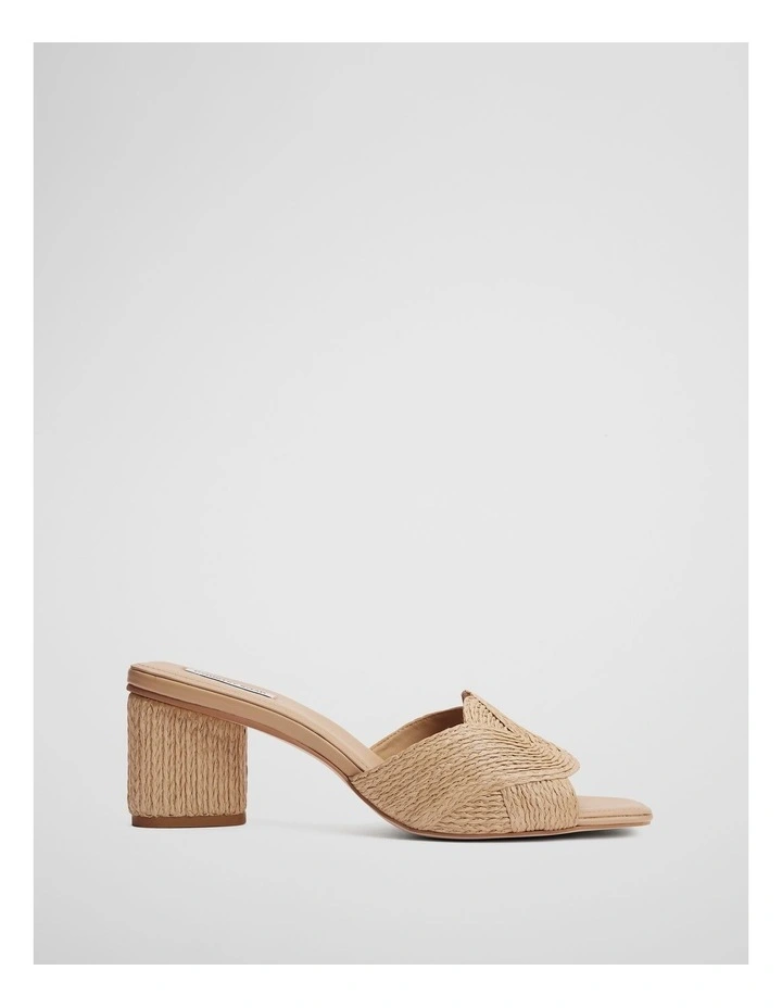 Abbie Raffia Heel in Natural image 1