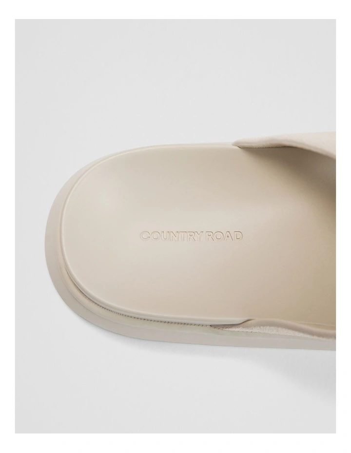 Leather Keeper Sandal in Oat Milk image 4