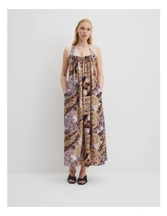 Ngali Print Maxi Dress in Memory & Movement