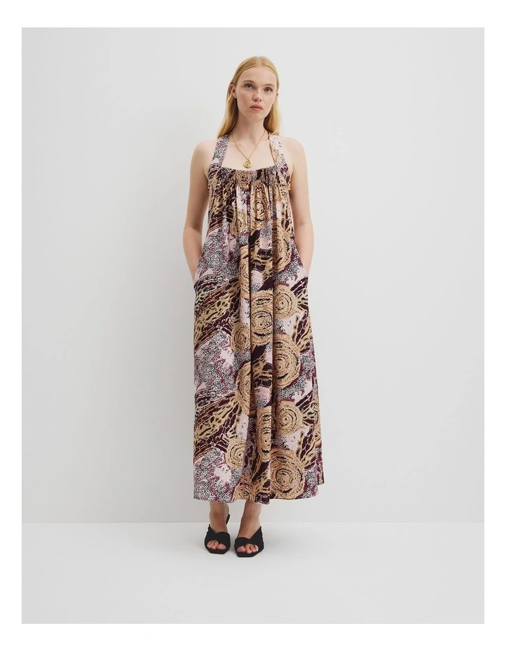 Ngali Print Maxi Dress in Memory & Movement image 1