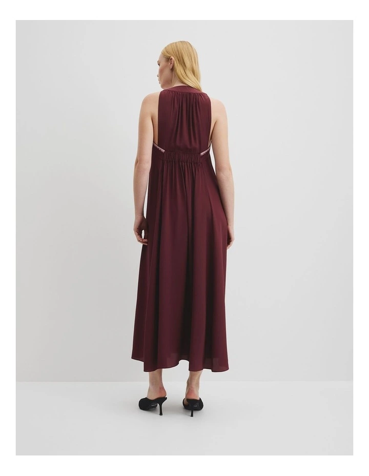 Country Road X Ngali Maxi Dress in Burgundy image 4