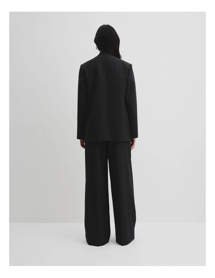 Pinstripe Blazer in Black Stripe image 6