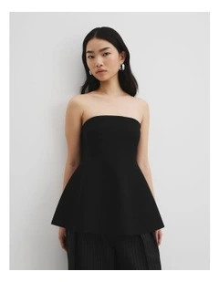 Compact Bandeau Knit in Black