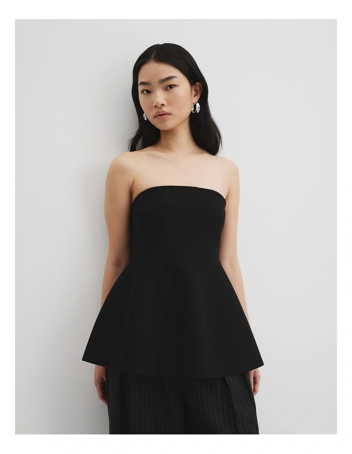 Compact Bandeau Knit in Black image 1
