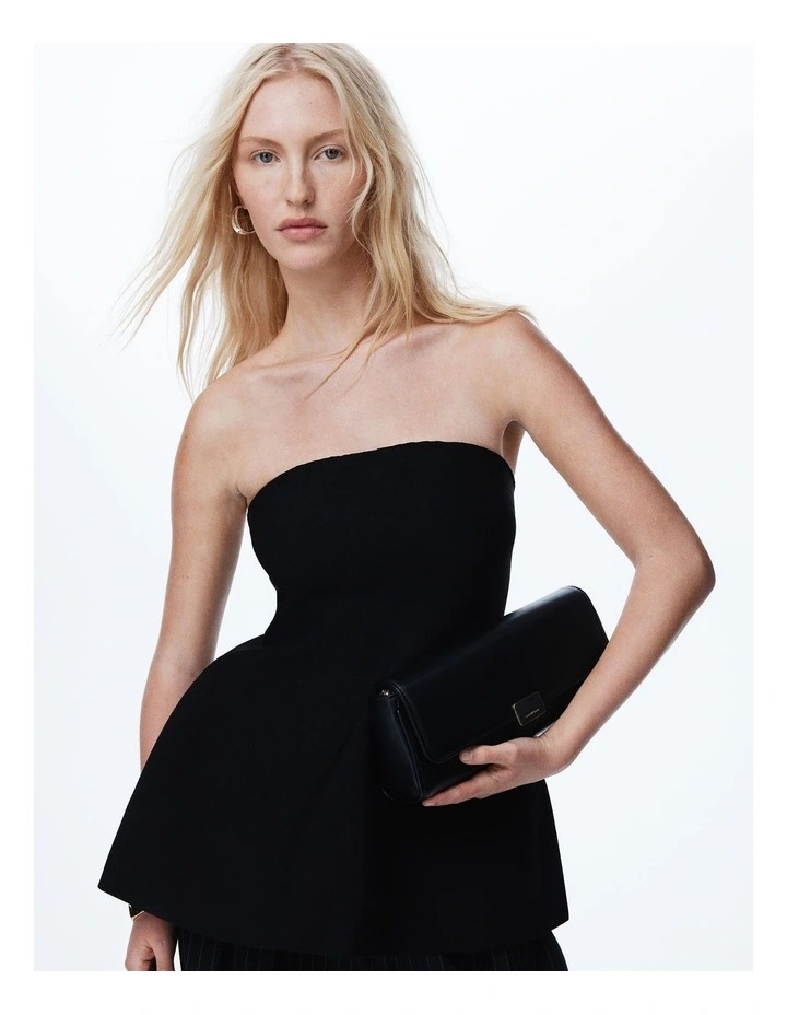 Compact Bandeau Knit in Black image 2