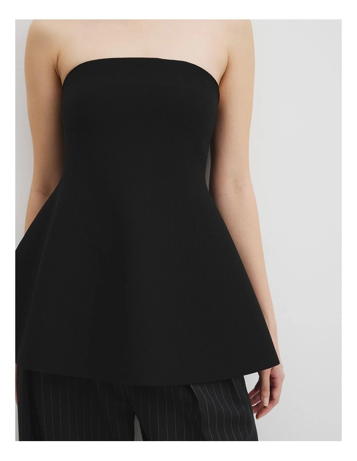 Compact Bandeau Knit in Black image 3