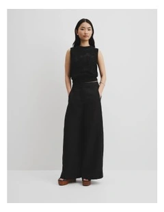 Applique Knit Tk in Black