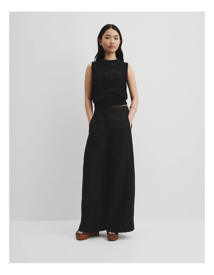Applique Knit Tk in Black image 1