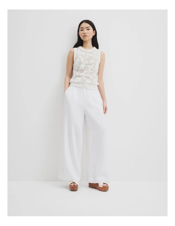 Applique Knit Tk in Antique White image 1