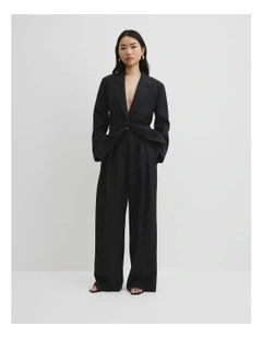 Pinstripe Pant in Black Stripe