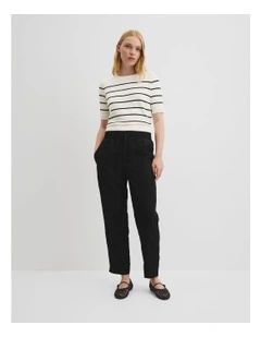 Panelled Pant in Black