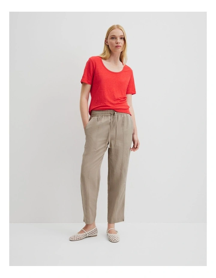 Panelled Pant in Sand image 1