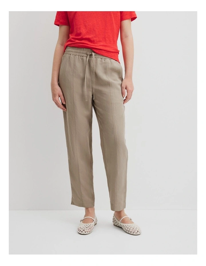 Panelled Pant in Sand image 2