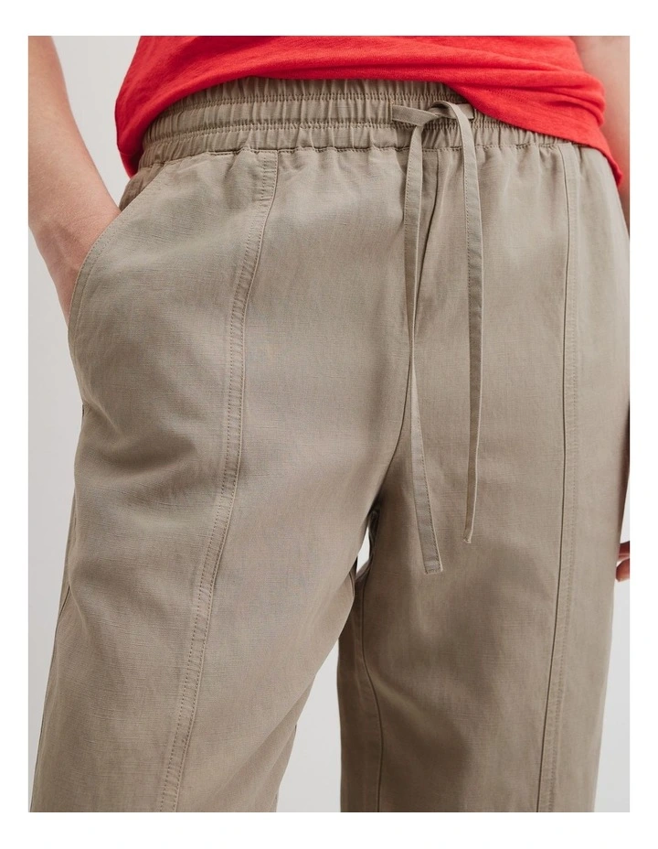 Panelled Pant in Sand image 3