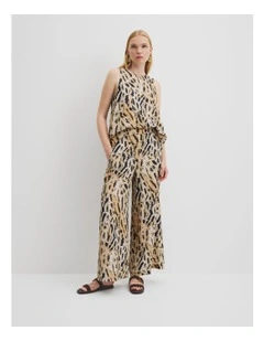 Country Road X Ngali Silk Print Pant in After The Rains