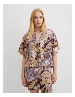 Country Road X Ngali Silk Print Shirt in Memory & Movement