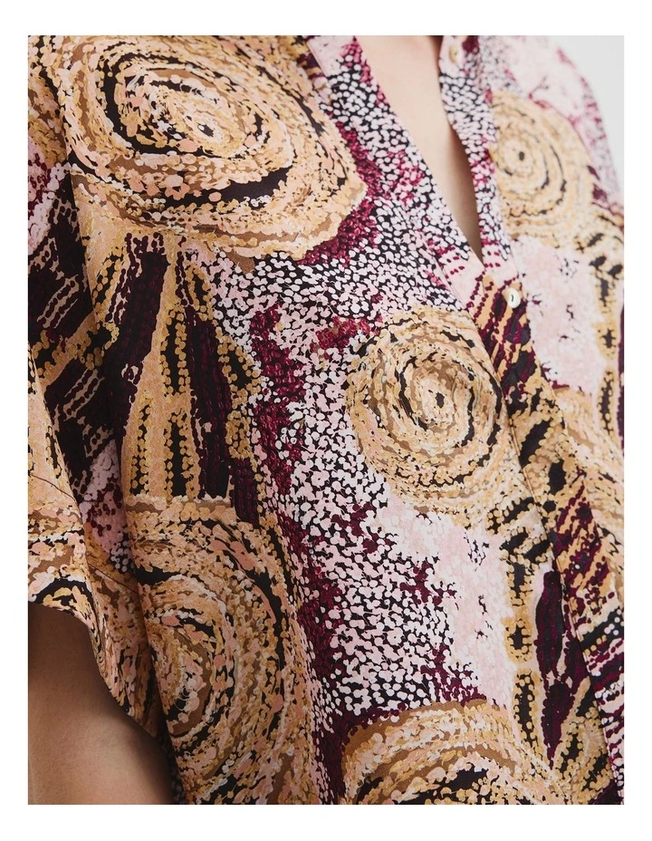 Country Road X Ngali Silk Print Shirt in Memory & Movement image 2
