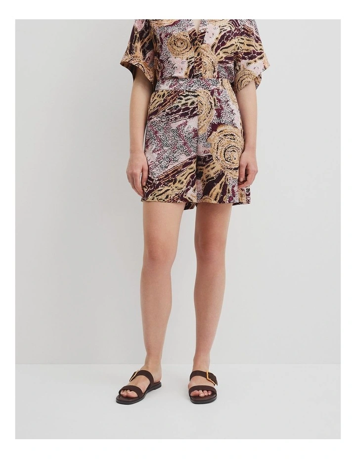 Country Road X Ngali Silk Print Short in Memory & Movement image 2