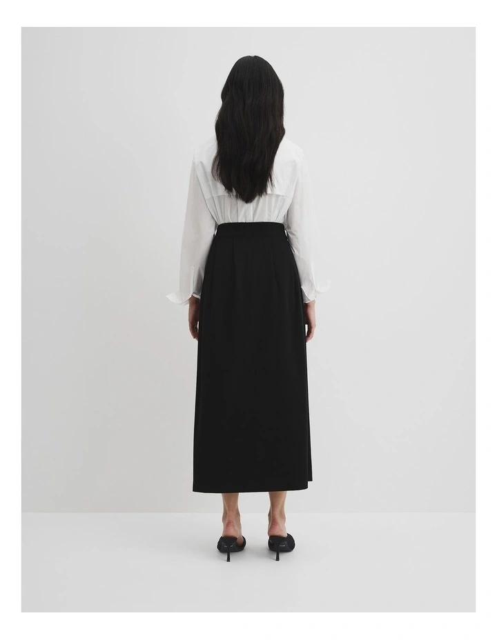 Tulip Drill Skirt in Black image 5