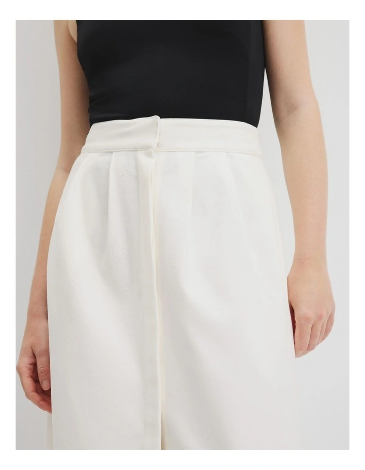 Tulip Drill Skirt in Antique White image 4