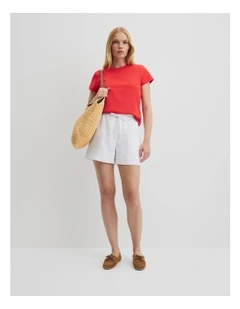 Australian Cotton Baby T-shirt in Vivid Red