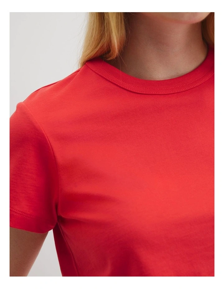 Australian Cotton Baby T-shirt in Vivid Red image 2